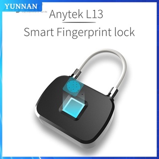 (fashionboy) anytek l13 smart huellas dactilares cerradura anti robo candado puerta equipaje caso cerradura