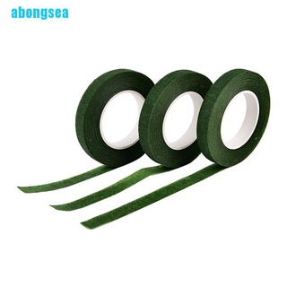 Abongsea rollos duraderos impermeables verde floristería cinta elástica Floral flor 12mm cinta