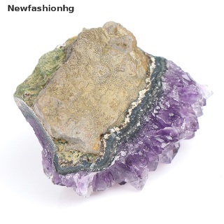 (newfashionhg) cúmulo de amatista natural de cuarzo cristal mineral piedra curativa mineral mineral en venta