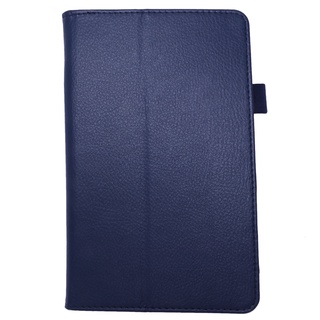 For Amazon Kindle Fire HD 7 2015 Tablet PU Leather Case Stand Cover (Dark blue)