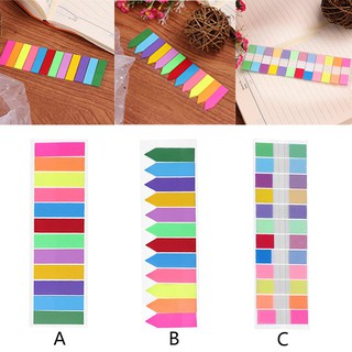 Notas adhesivas de 12 colores índice Memo Pad etiqueta papel marcapáginas pegatinas suministros