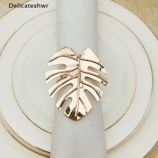 [delicateshwr] servilletas anillos hojas servilletas anillos hebilla boda fiesta cena mesa dec caliente