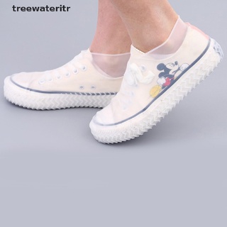 [tre] botas impermeables para zapatos/funda de silicona/material unisex/protectores de zapatos/botas de lluvia.