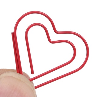 24 clips de papel en forma de corazón marcapáginas clip de marcaje suministros de papelería