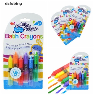 *dsfsbing* 6pcs Baby Kids Children Bathtime Erasable Safety Level Bath Crayon Crayons hot sell