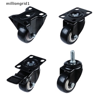 [milliongrid1] ruedas giratorias de poliuretano de 2 pulgadas con placa superior de 360 grados