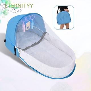 eternityy portátil cama de bebé de viaje mosquitera con cuna bebé nido protección solar plegable multifunción transpirable cesta de dormir/multicolor