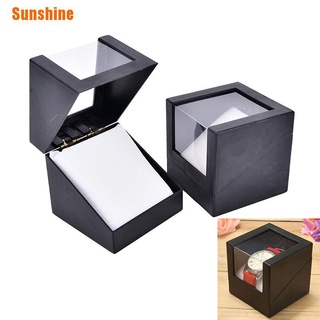sunshine> 1 caja de reloj de pulsera 78 x 78 mm, plástico, pendientes, soporte de almacenamiento, joyero