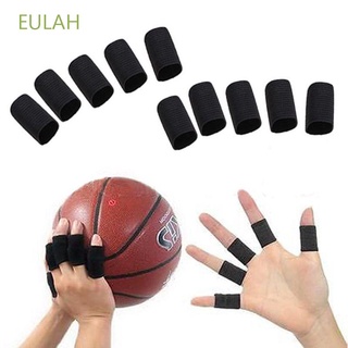 EULAH 10pcs cubierta de dedo férula deporte Protector Protector cubre bandas soporte elástico guardia baloncesto ayuda guardias de mano/Multicolor