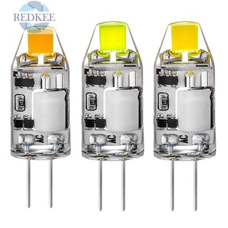 Redkee 2W G4 LED halógeno lámpara COB bombilla lámpara de lámpara de lámpara de araña reemplazar AC/DC12V