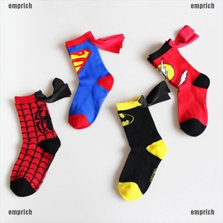 calcetines deportivos para niños/hombre araña superhéroes/empresarial/niñas cosplay (1)