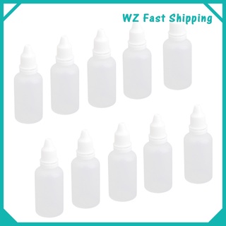 (gran Venta) 10 piezas botellas vacías De Plástico recargables blancas De Plástico desmontables contenedor De ojos herramientas Líquidos-capacidad (8)