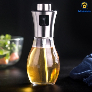 Pulverizador de aceite de oliva recargable de acero inoxidable dispensador de aceite de vidrio Spray botella para hornear (5)