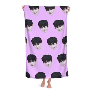 Kpop Astro Cha Eun Woo toalla de playa personalizada para niños adultos, toalla de baño toalla de baño toalla de baño toallas de piscina Spa hogar viaje Hotel uso (80X130 CM)