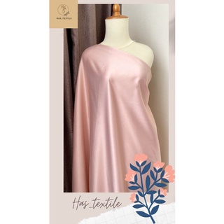 Premium rosa melocotón terciopelo satén tela dama de honor uniforme Material Furing (1)