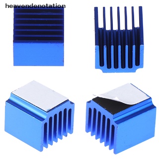 [heavendenotation] 2pcs Blue 3D Printer Aluminum Heatsinks Radiator Cooler With Adhesive