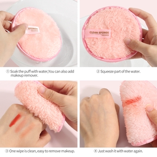 MAANGE - juego de 2 esponjas de maquillaje de fibra suave para limpieza Facial (6)