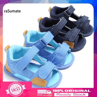 [Nuevo] niño bebé niño Denim suela suave Prewalker antideslizante zapatos sandalias de verano (1)