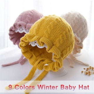 bebé recién nacido sombrero de invierno niñas tejer sombrero invierno gorra niños sombrero fotografía accesorios