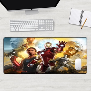 Young people's favorite Marvel mousepad Simple Large Office Desk Mat Modern Table Keyboard Computer large mousepad with light Laptop Cushion Mice Mat Gaming Mousepad charging mouse pad xiyingdan1