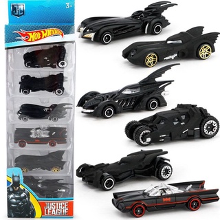 [available] 6pc Hot Wheels Cars Set DC Comics Batman Batmobile Die-Cast Cars Toys Kids Adult (1)