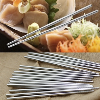 2 palillos reutilizables de moda, metal coreano, palillos chinos (1)
