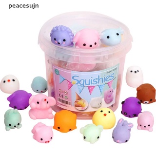 【peacesujn】 24pcs Squishy Toy Cute Animal Antistress Ball Mochi Toy Stress Relief Toys .