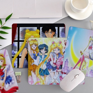 [Almohadilla Para Ratón] Anime Japonés Sailor Moon Patrón De Impresión Antideslizante Diseño Impermeable Oficina/Hogar 20 * 24cm Alfombrilla De (1)