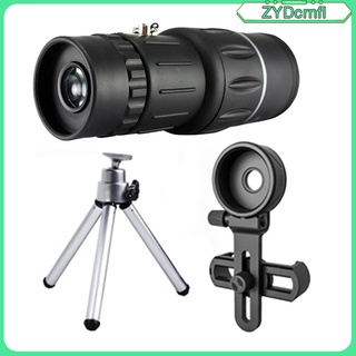 juego de telescopio monocular, monoculares de alta potencia 40x60 para smartphone, bak4 prism hd impermeable zoom monoscopio, binoculares monoculares negro