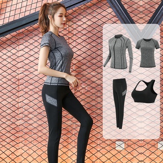 [genuino monopoly] ropa de yoga traje mujer nueva ropa de fitness correr deportes sueltos cintura alta delgada ropa de secado rápido