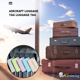 etiquetas de equipaje de aluminio maleta de viaje nombre etiqueta llaveros titular de manualidades