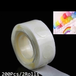 atcl 2 rollos de pegamento especial punto doble cara adhesivo globo adhesivo herramienta martijn