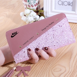 Alta calidad Nike cartera mujer bolso de los hombres Dompet Beg bolso largo Multi-tarjeta de las mujeres cartera de los hombres (7)