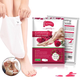 ❀ifashion1❀2pcs/bag Moisture Foot Mask Cream Dead Skin Removal Foot Care Kit (Red Rose