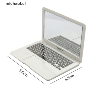 [michael] espejo creativo portátil mini espejo de maquillaje portátil macbook espejo de ordenador [cl] (6)