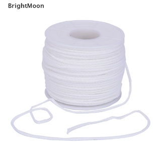 [BrightMoon] Carrete de 61 m x mm de algodón trenzado cuadrado vela mechas núcleo para hacer velas