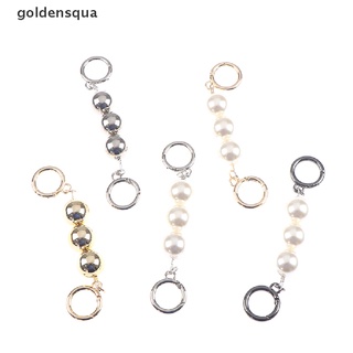 [goldensqua] Bag Chain Strap Extender Pearl Bead Replacement Chain Strap For Purse Handbag .