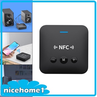 [Hi-tech] 3 en 1 Bluetooth 5.0 transmisor receptor NFC TF tarjeta modo adaptador de Audio para TV coche ordenador altavoz hogar estéreo sistema (1)