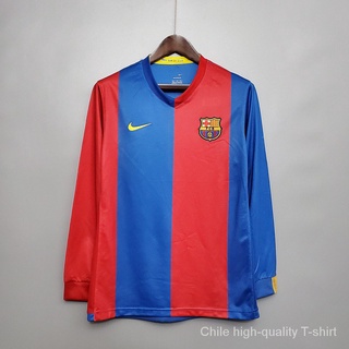 Camisa De Manga larga 1: 1 Camiseta De fútbol retro Barcelona 06/07