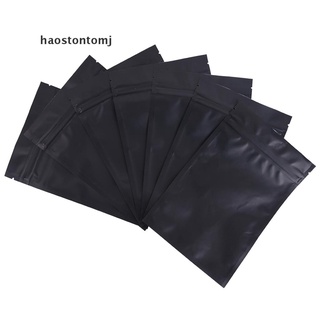 [Haostontomj] 100 bolsas de autosellado de calor negro mate resellables con cierre de cremallera [haostontomj] (2)