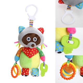 (ColorfulMall) Juguetes de peluche para bebés/niños/juguetes musicales colgantes educativos (Raccoon)