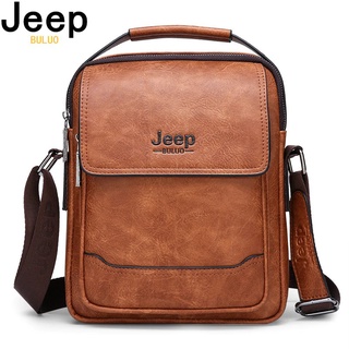 Jeep BULUO Jenama macho Beg 100% piel de alta calidad Shouder Beg apóstoles para hombre Fesyen Causal Crossbody Tote bolsas (1)