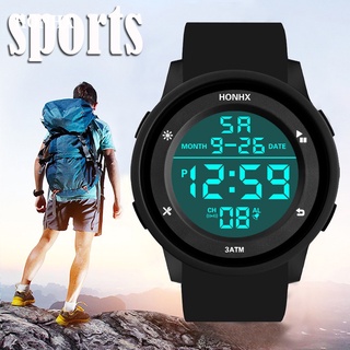 Reloj De pulsera deportivo con cronómetro Digital Lcd De goma para hombre