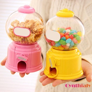 [cy] Lindo dulce máquina de caramelos de burbujas de goma dispensador de moneda banco de niños juguete (1)