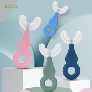 Cepillo De dientes De silicona essie con Cerdas suaves Para niños/bebés/multicolores