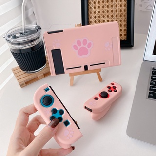 Ready listo para stock nintendo Switch Soft Cat Paw Case Switch accesorios para consola de juegos suave funda protectora de mango