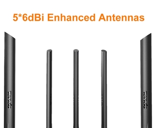 Tenda Ac11 Ac1200 Gigabit Wifi Router 2.4g 5.0ghz Dual-Band Wifi Repeater with 5 High Gain Antennas (7)