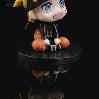 6 Unids/set Naruto Sentado Estilos Figura De Juguete Juguetes De Dibujos Animados Personaje Muñeca Modelo Para Niños