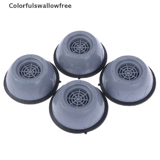 Colorfulswallowfree 4Pc Anti-Vibration Feet Pads Washing Machine Refrigerator Fixed Non-Slip Mat Pad BELLE