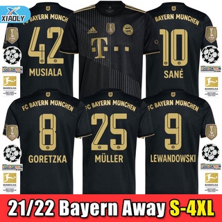 Camiseta de manga corta para aficionados al fútbol de 2021-2022 de tamaño de S-4XL del Bayern de Alemania de 21/22